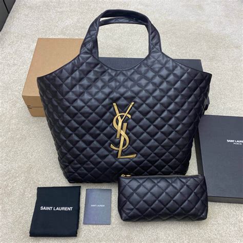 ysl icare maxi shopping bag|ysl large quilted bag.